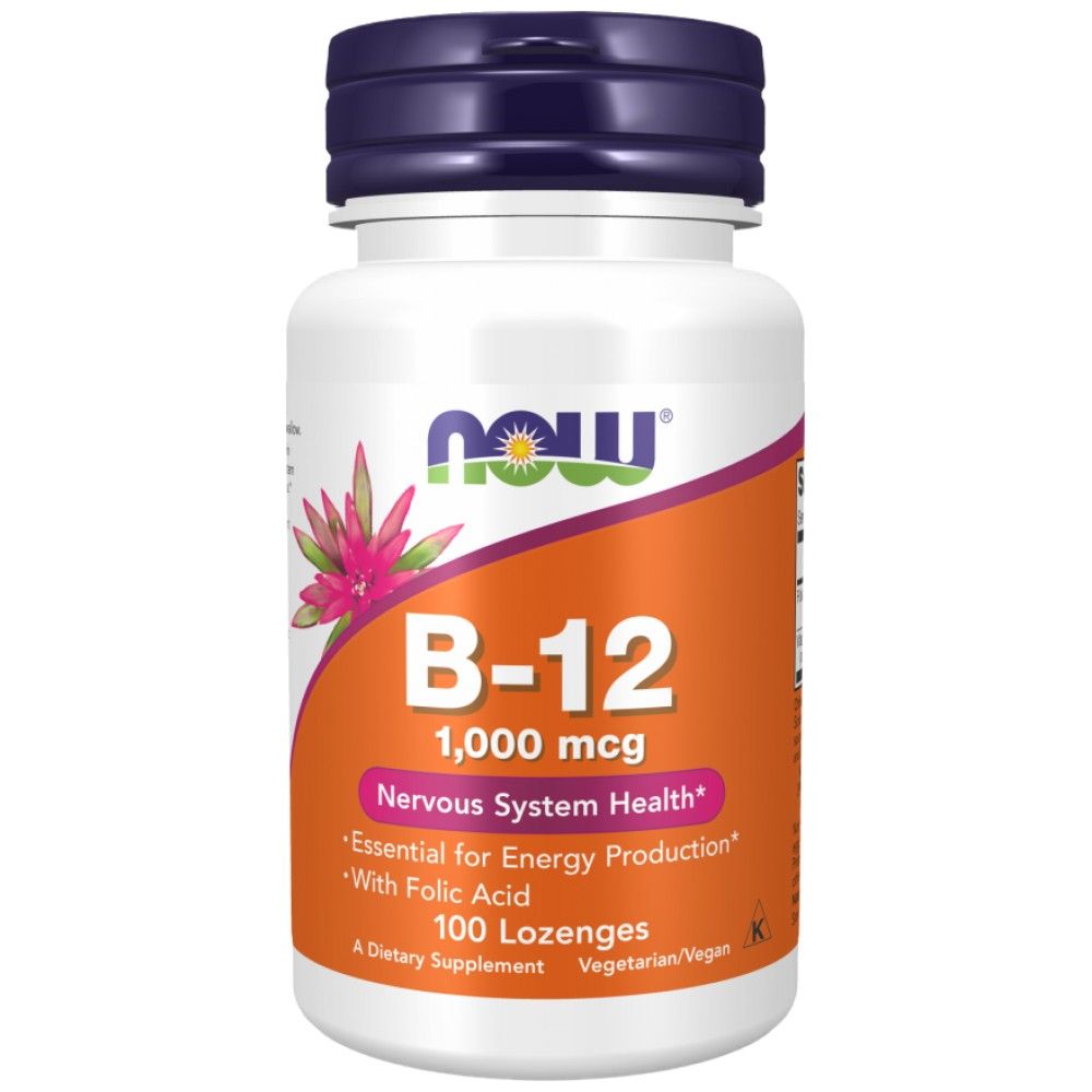Vitamin B-12 1000 mcg | s folnom kiselinom - 100 sublingvalnih tableta