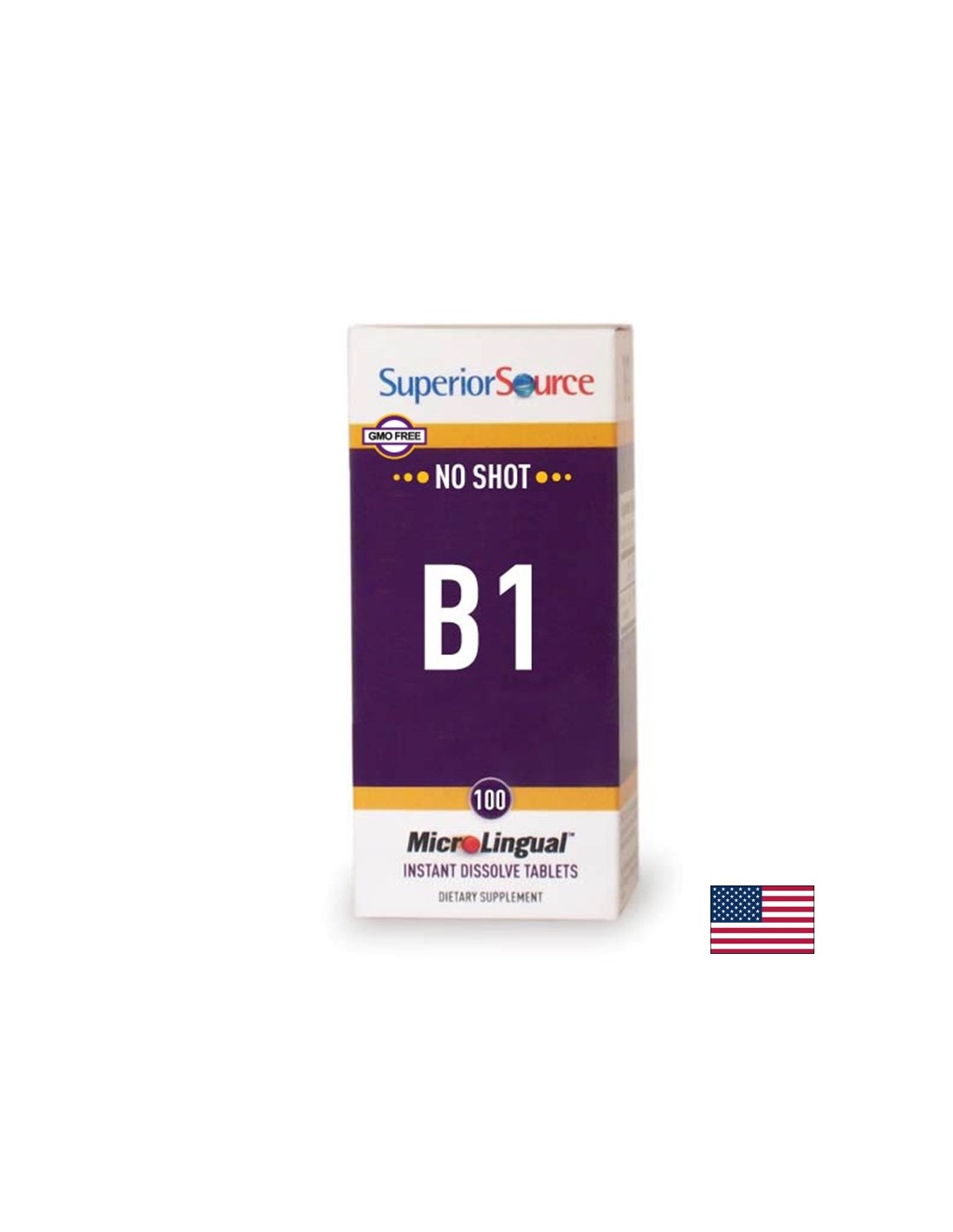 Vitamin B1 (tiamin mononitrat) - živčani sustav & Kardiovaskularno zdravlje, 100 mg x 100 sublingvalnih tableta <tc>Superior Source</tc>