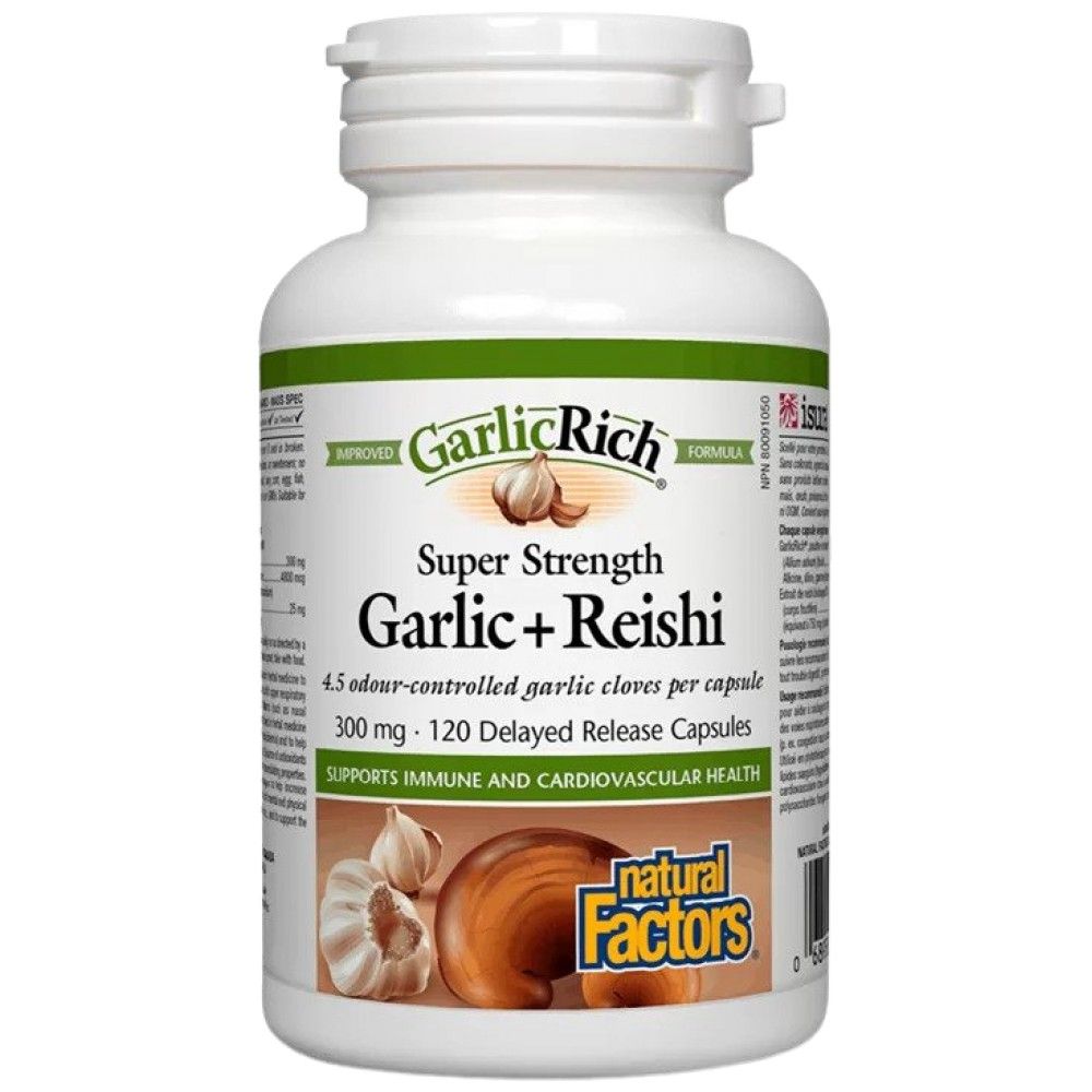 Garlicrich® Super Streng | Češnjak plus reishi - 120 kapsula