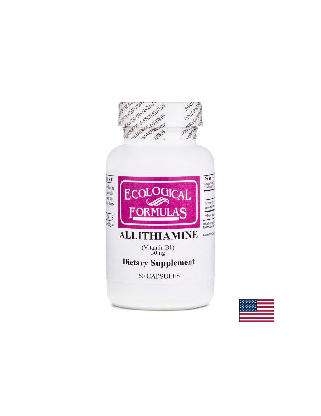 Alitiamin (Vitamin B1) - Neurološko zdravlje, 60 kapsula