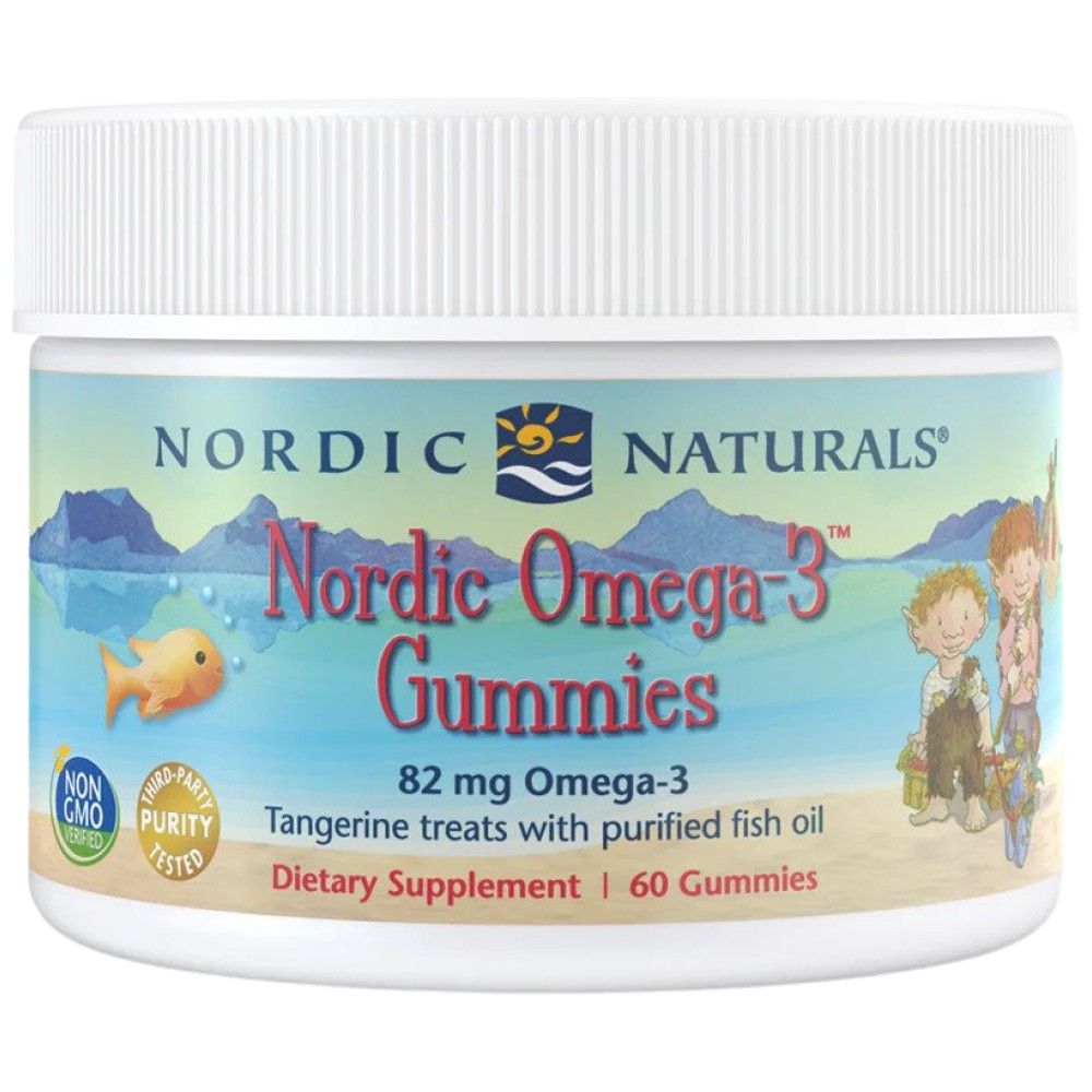 Nordijske omega -3 gume 82 mg - 60 guma