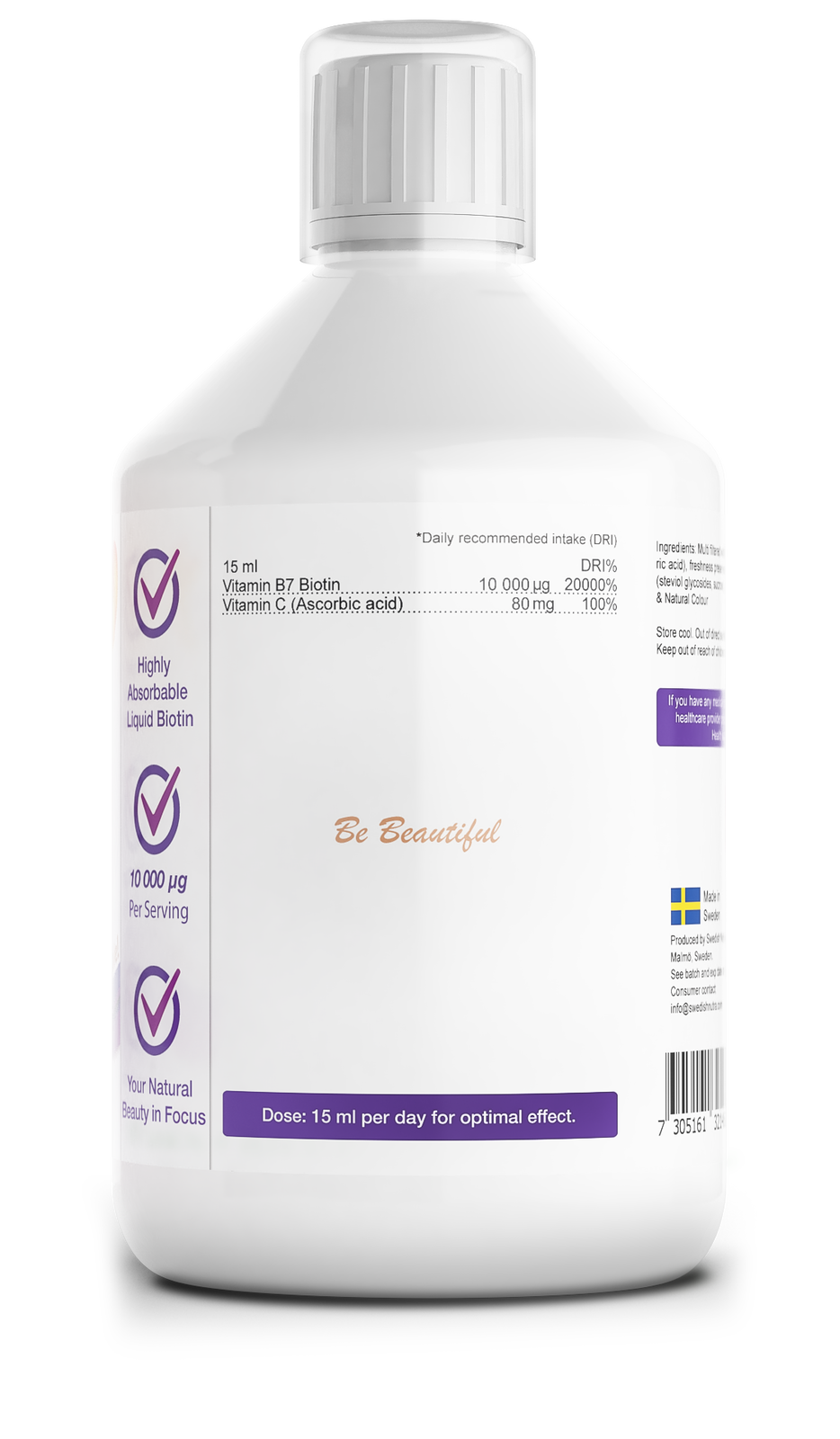 Tekući biotin 10 000 mcg x 500 ml