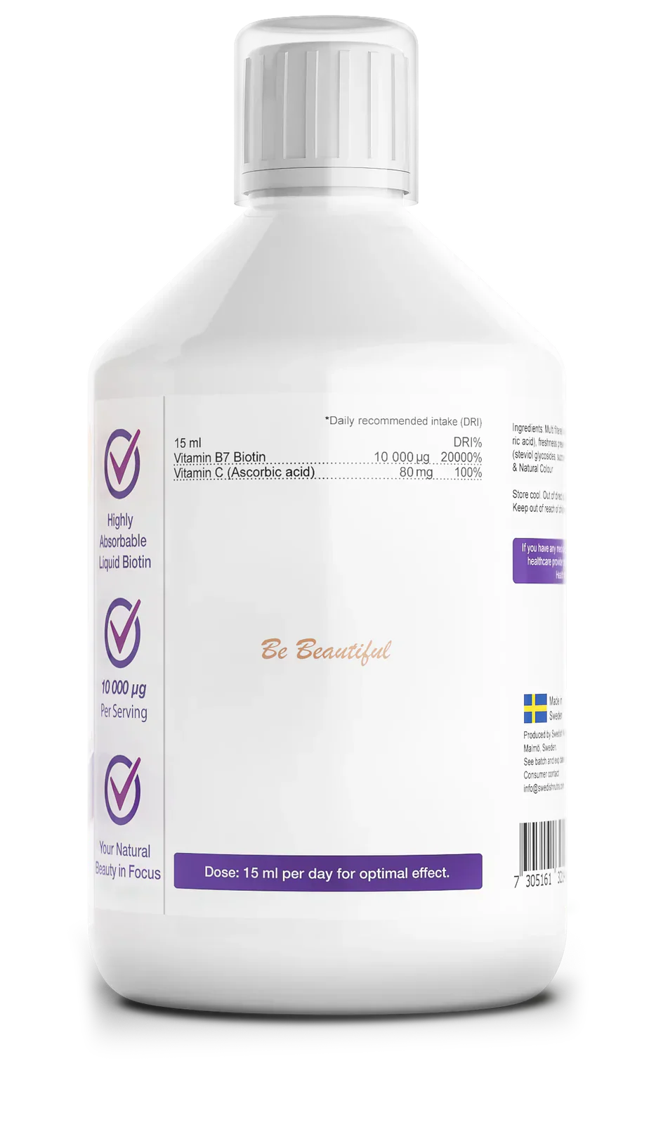 Tekući biotin 10 000 mcg x 500 ml