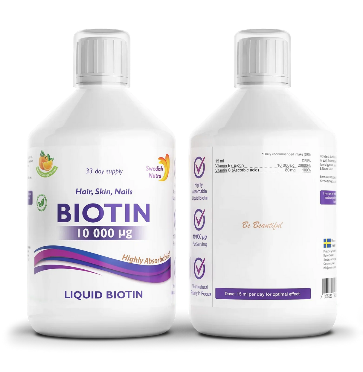 Tekući biotin 10 000 mcg x 500 ml