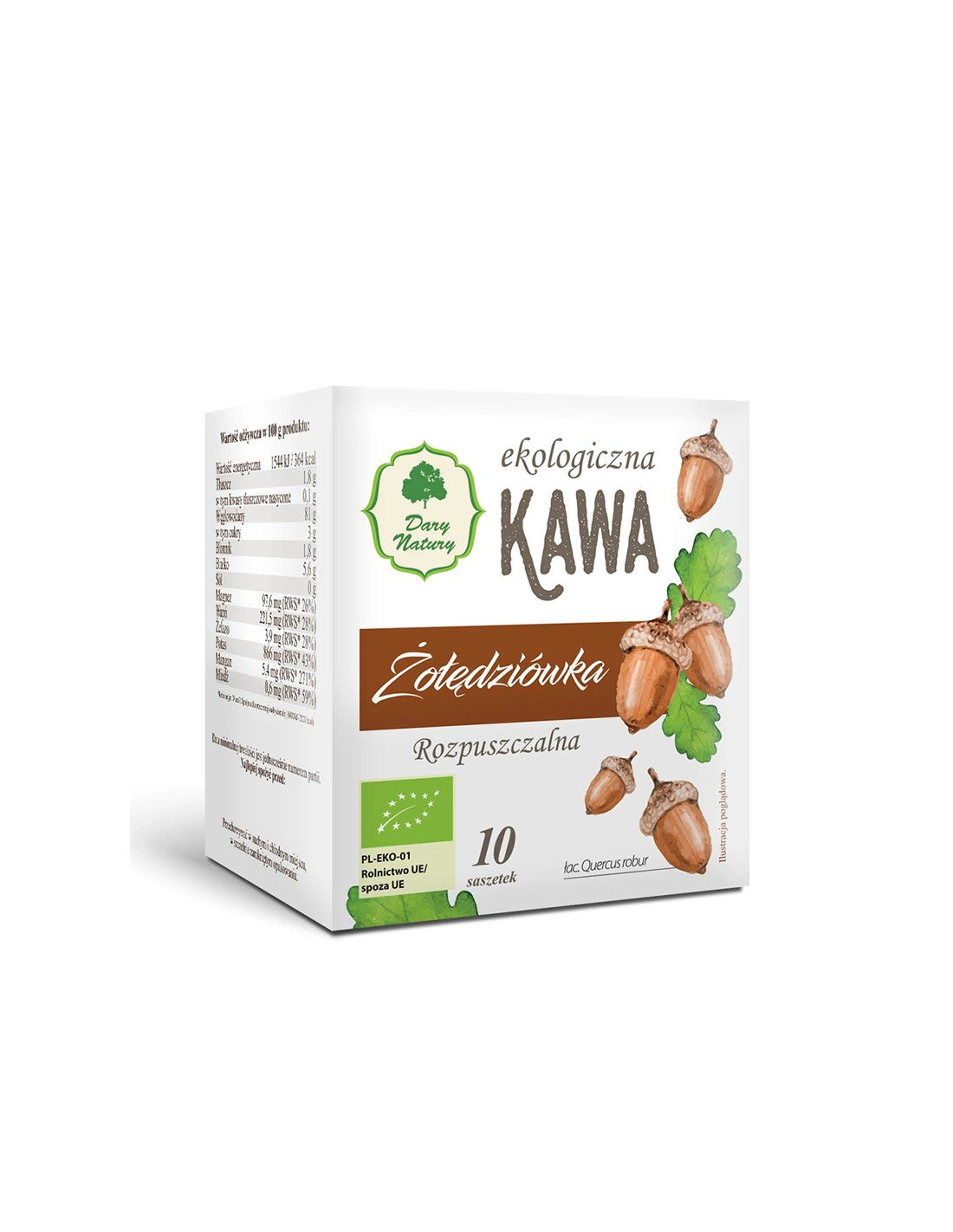 Instant kava Acorn and Spice, 10 pojedinačno pakiranih doza <tc>Dary Natury</tc>