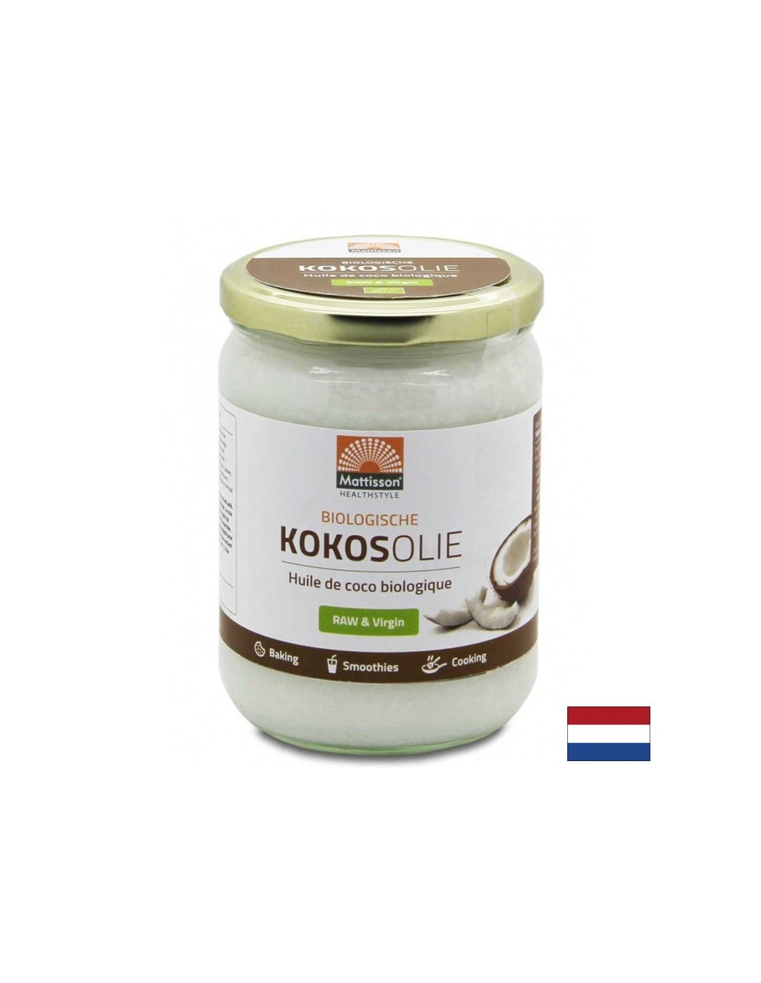 100% kokosovo ulje (sirovo, hladno prešano) organsko, 500 ml