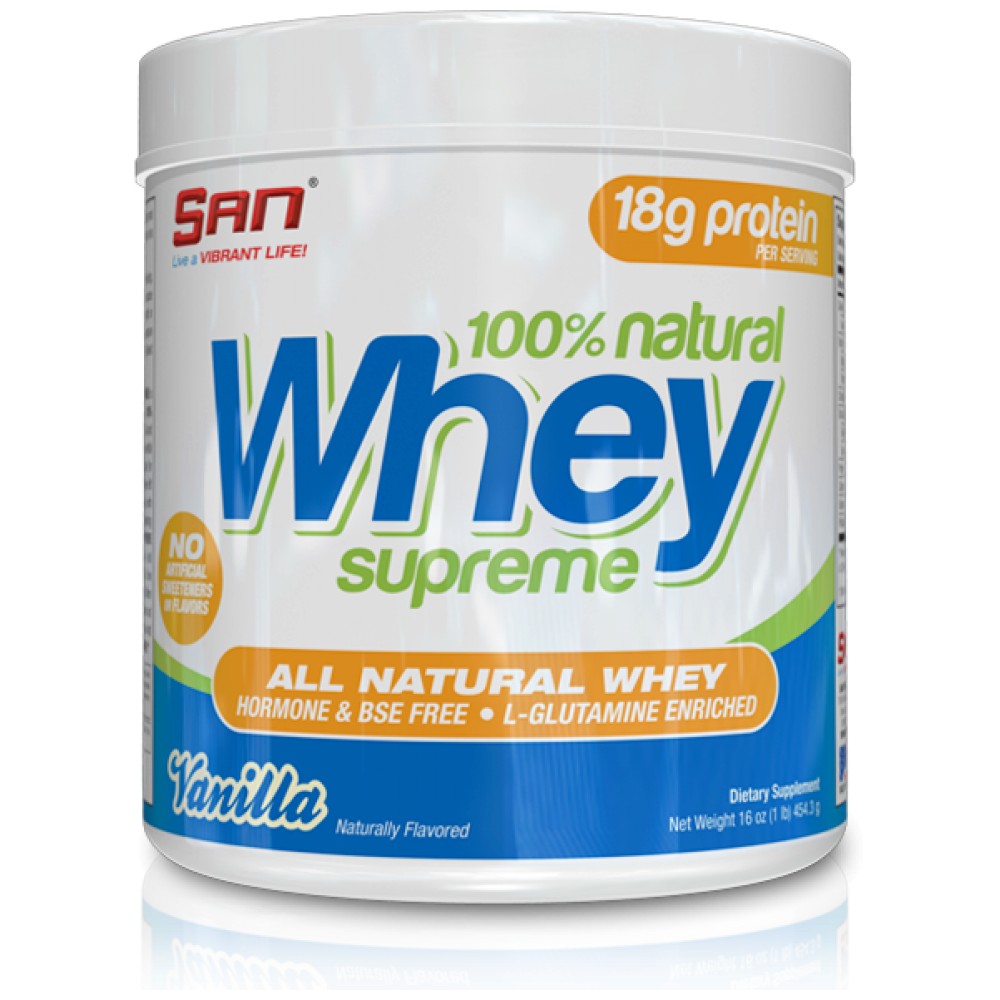 100% Natural Whey Supreme 454 grama