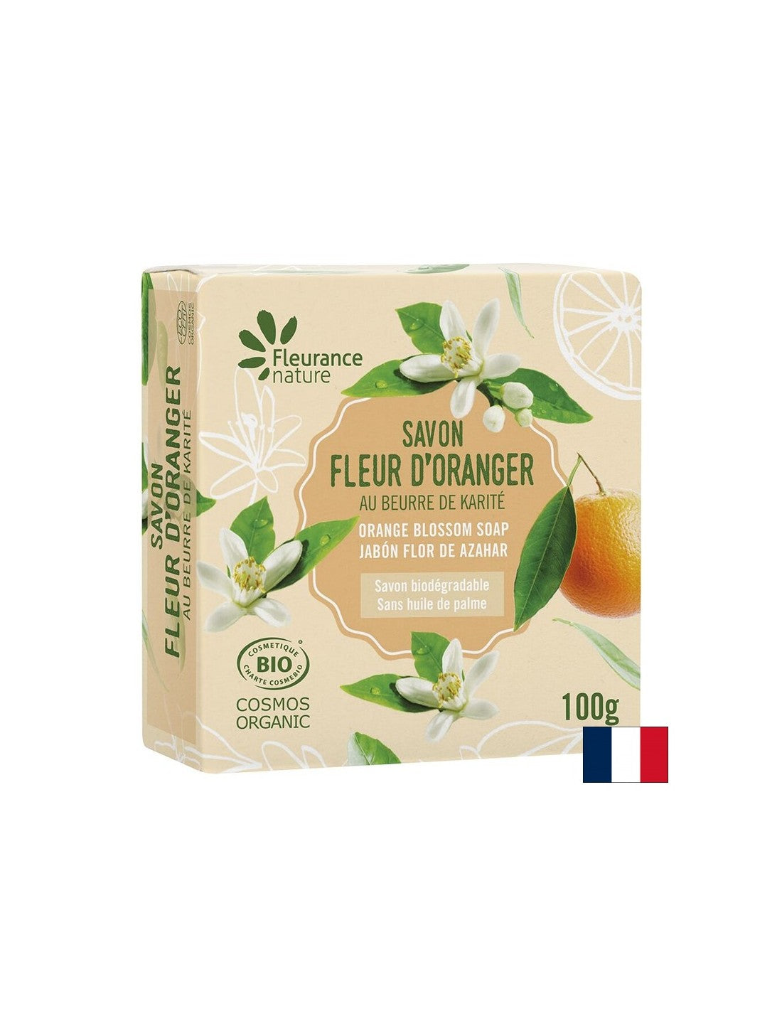 Organski sapun od cvijeta naranče, 100 g Fleurance Nature