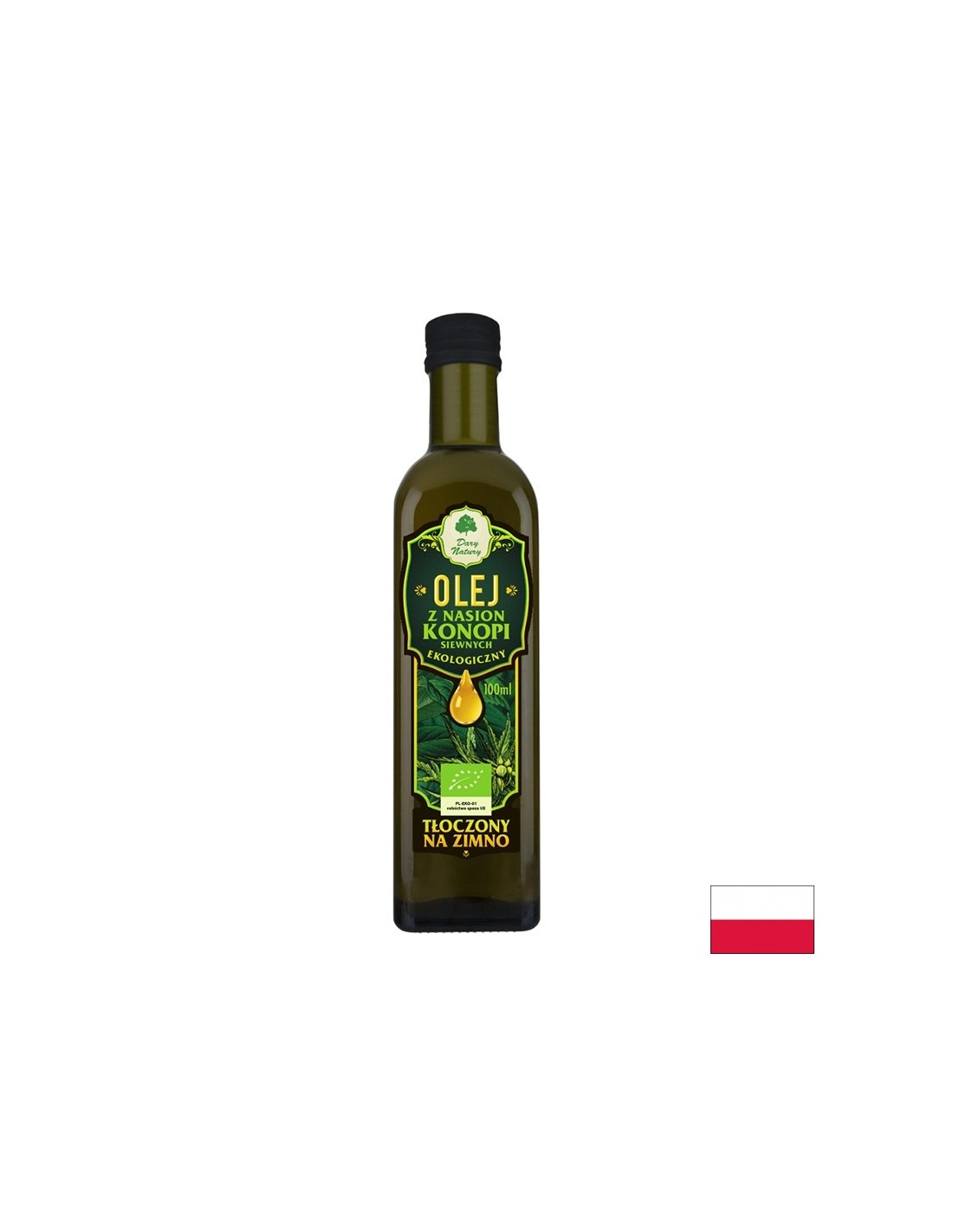 Organsko ulje sjemenki konoplje, 100 ml