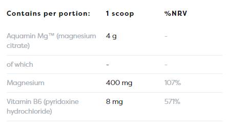 Magnesium Citrate + B6 Powder - 250 grams - Nutra Best Europe