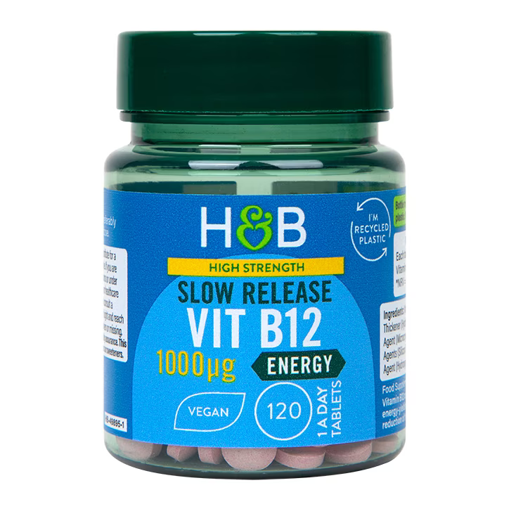 Vitamin B12 (Vitamin B12) 1000µg 120 tableta s odgođenim oslobađanjem HOLLAND & BARRETT