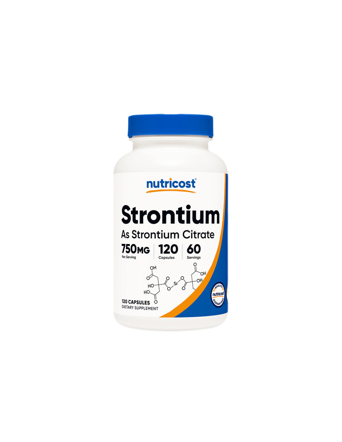 Kosti i zglobovi - Stroncij (citrat), 120 kapsula <tc>Nutricost</tc>