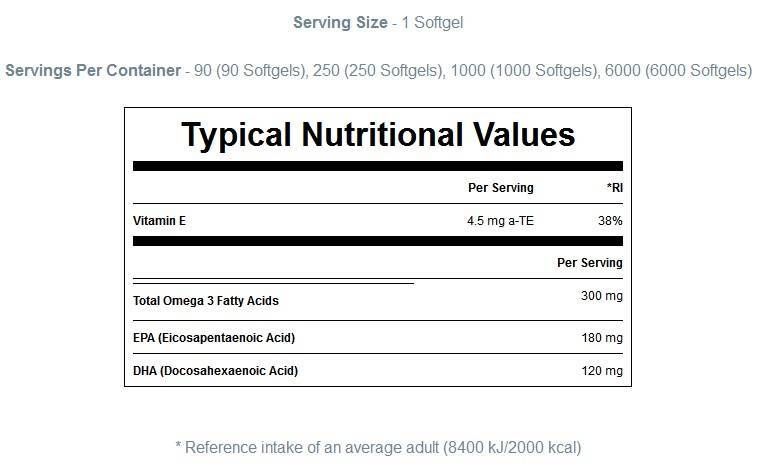 Essential Omega 3 - 250 gel kapsula