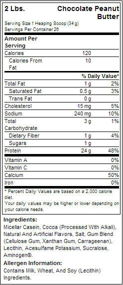 100% kazein - 0,908 kg