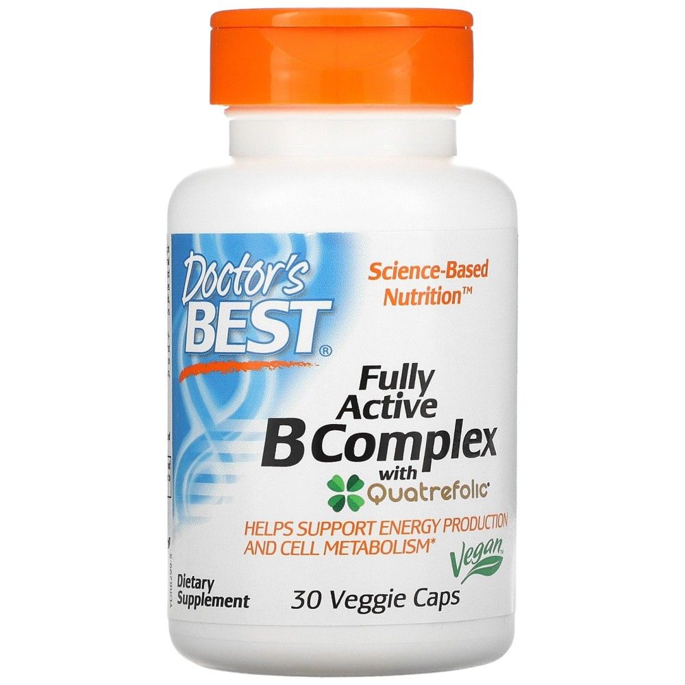 Najbolje potpuno aktivan B kompleks | s Quatrefolic® - 30 kapsula