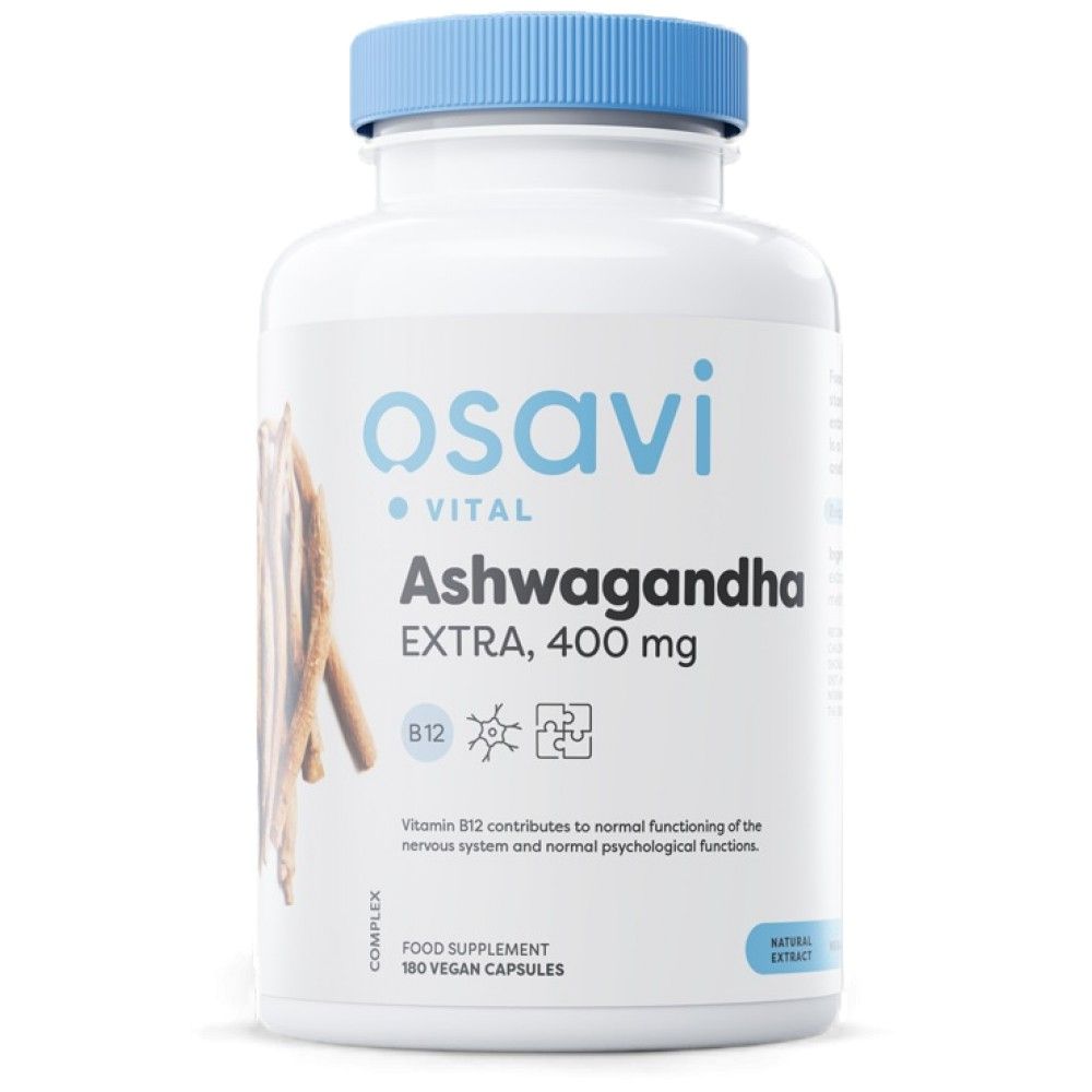 Ashwagandha dodatnih 400 mg - 180 kapsula