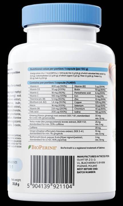 Multivitamin s Yerba Mate - 180 kapsula