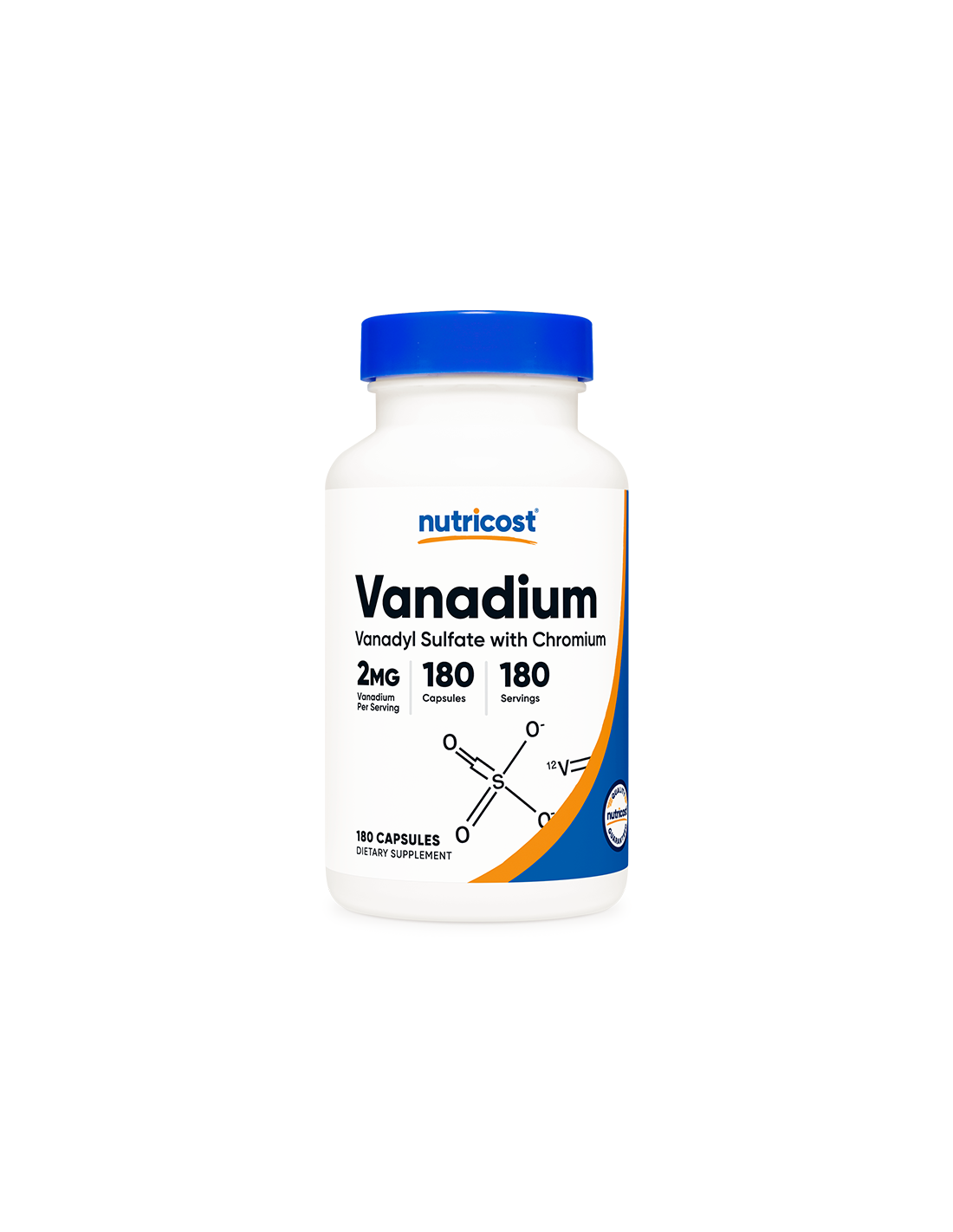 Dijabetes Kardiovaskularni sustav - Vanadij plus krom <tc>Nutricost</tc> 180 kapsula