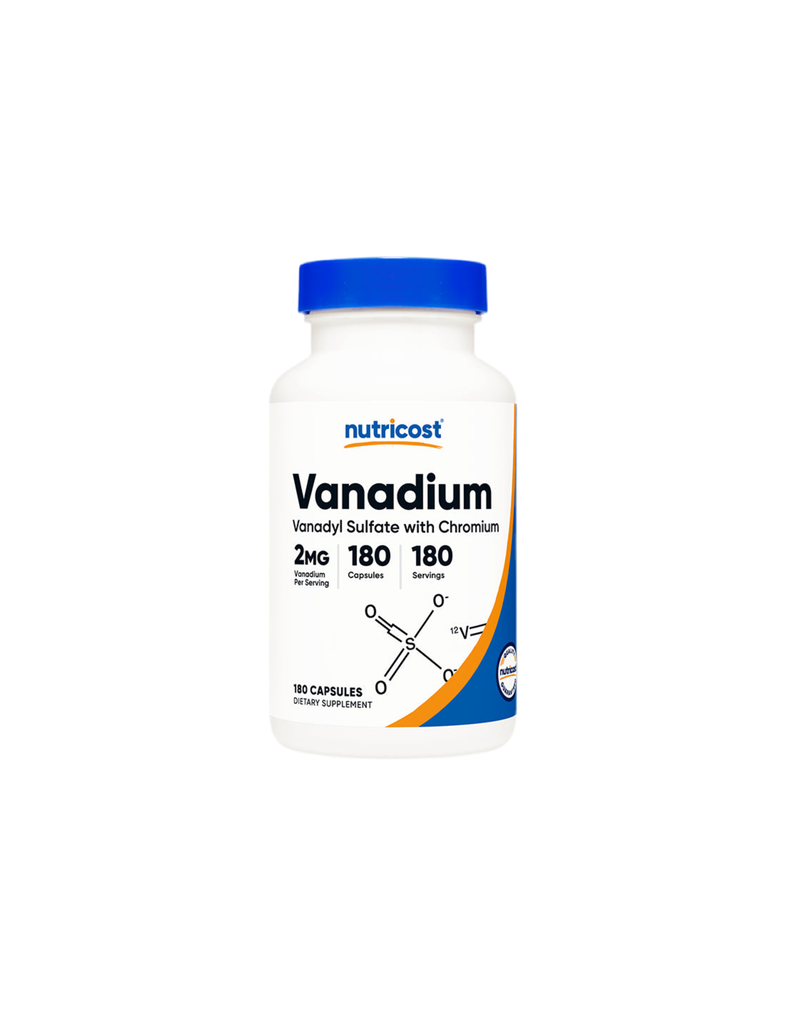 Dijabetes Kardiovaskularni sustav - Vanadij plus krom <tc>Nutricost</tc> 180 kapsula