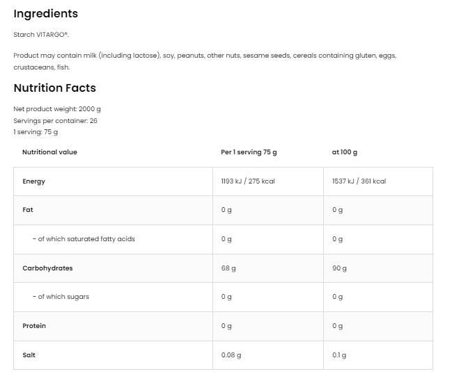 <tc>VITARGO</tc> | Najbrže gorivo za tijelo - 1000 grama