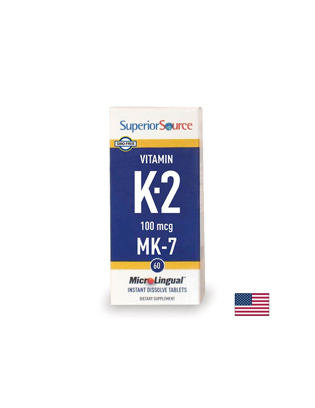 Kosti i kardiovaskularni sustav - Vitamin K2 (MK-7), 100 µg x 60 sublingvalnih tableta