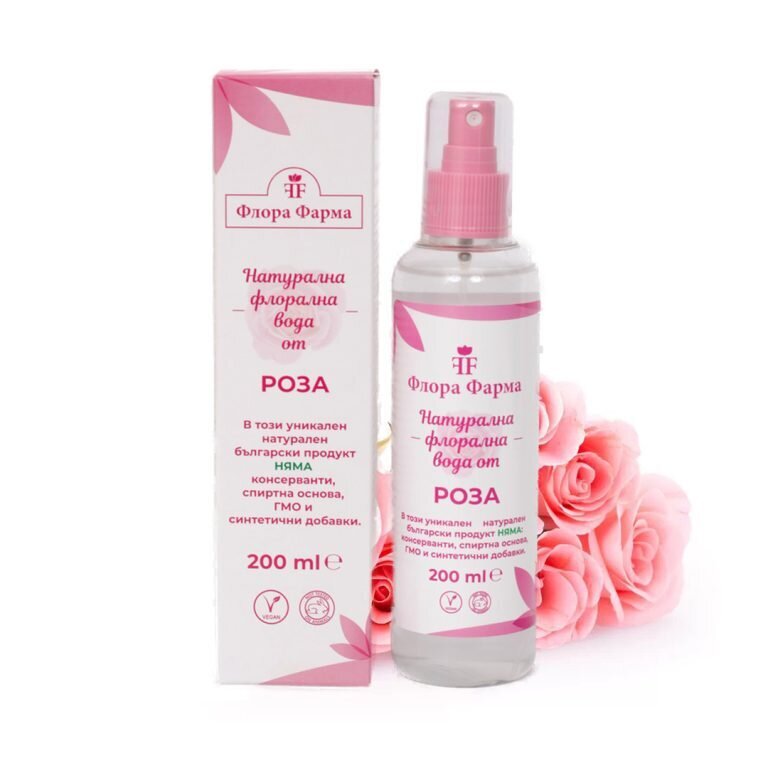 Prirodna cvjetna ružina vodica - 200 ml FLORA PHARMA