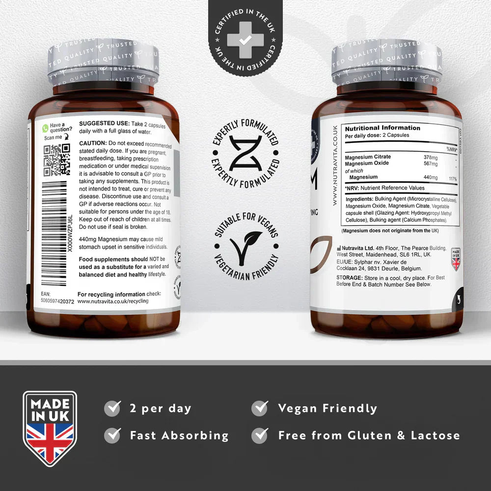 Magnezij 220 mg (dvokomponentni) - 180 kapsula