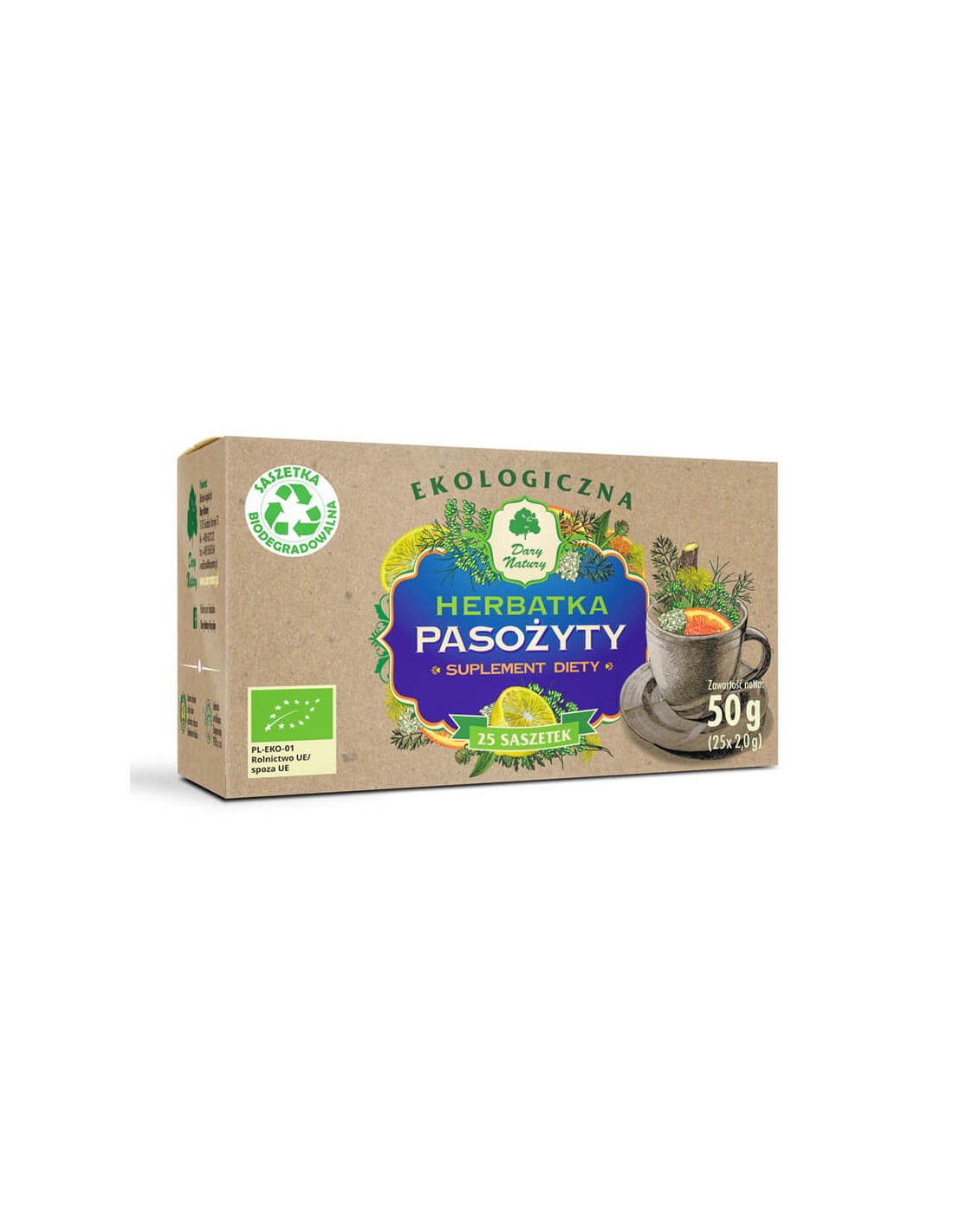 Biljni čaj protiv parazita Bio, 25 pak