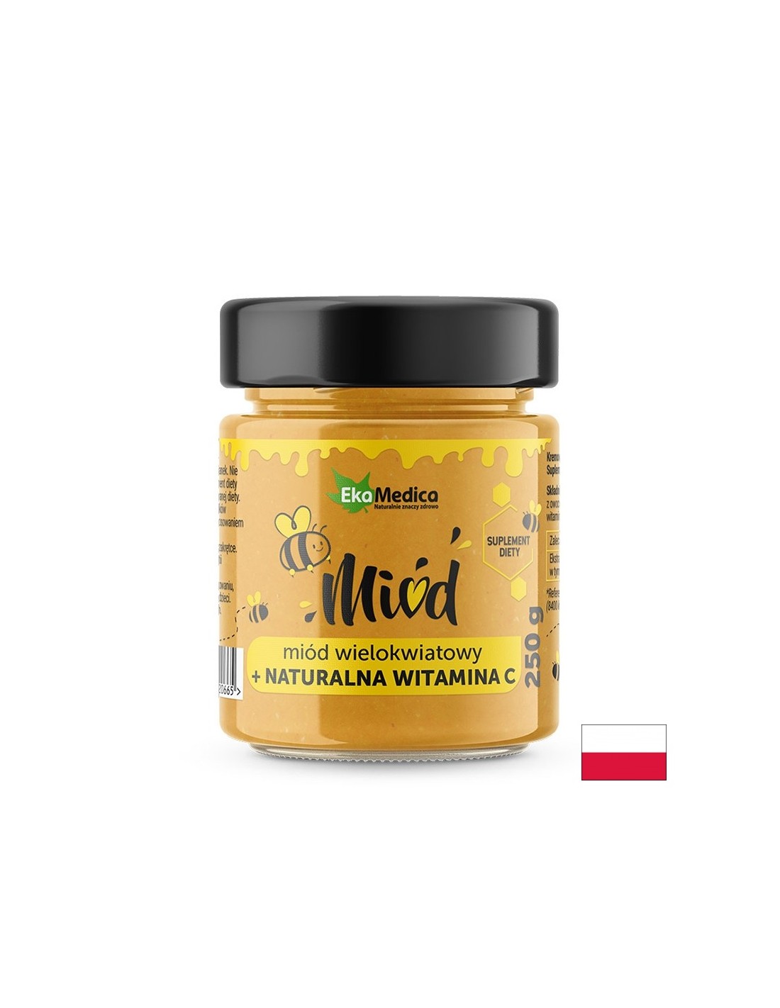 Poliflorni raznobojni med sa prirodnim vitaminom C, 250g EkaMedica