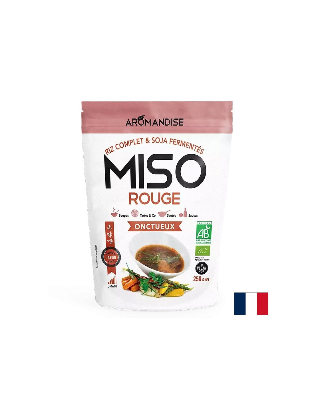 Kremasti crveni Miso s jakim umami okusom - Za pripremu juha, jela, temeljaca, umaka, 250 g
