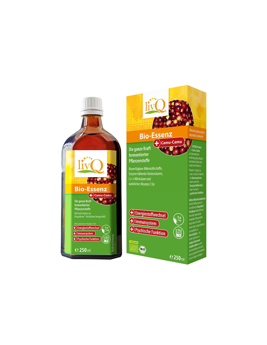Sirup s fermentiranim biljnim ekstraktom s Camu-camu Bio, 250 ml <tc>LivQ</tc>