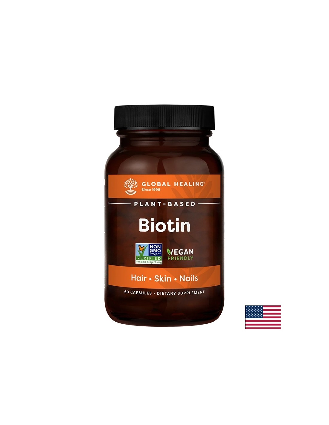 Kosa, koža, nokti - Biotin, 2500 µg x 60 kapsula