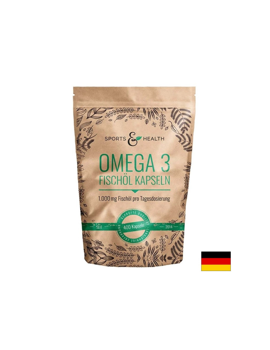 Kognitivna i srčana funkcija - Omega-3, 350 mg (EPA 180 mg/DHA 120 mg) x 400 softgel kapsula
