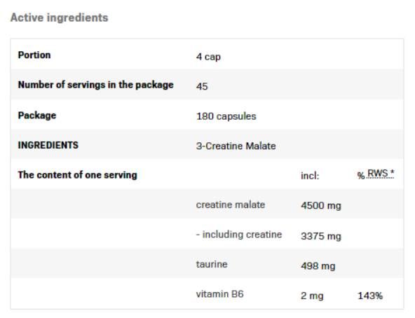 3-kreatin malat 1250 XtraCaps - 360 kapsula