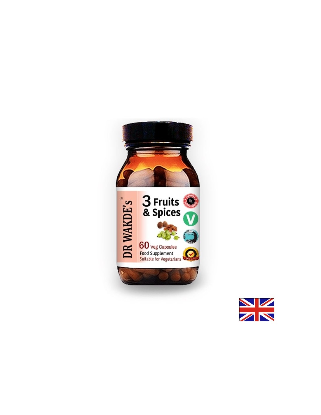 3 voća & Začini/3 vrste voća & Začini Ayurveda, 60 kapsula DR. WAKDE's