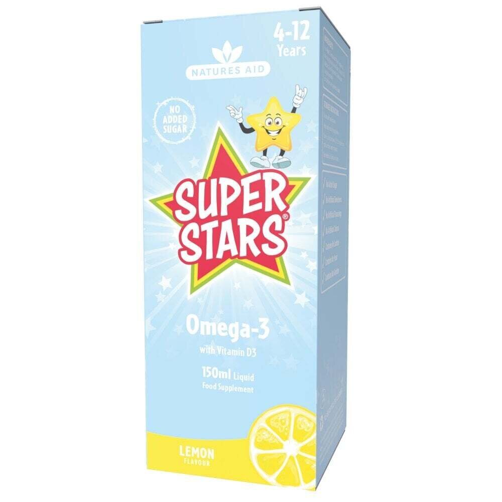 Omega 3 za djecu (Super Stars Omega-3) 6-12 godina 150ml NaturesAid