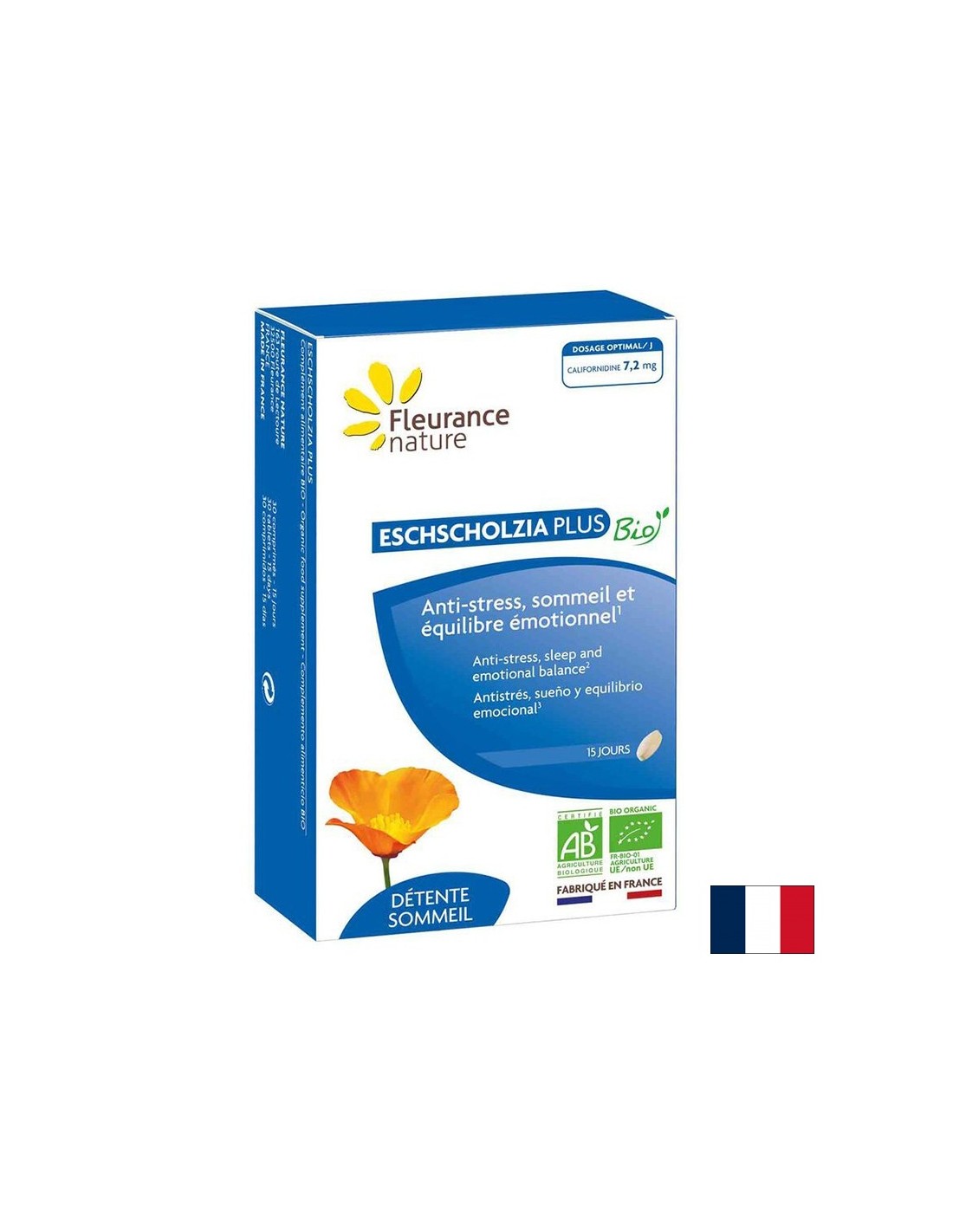 Stres i nesanica - Esholtsia Plus, 30 tableta Fleurance Nature