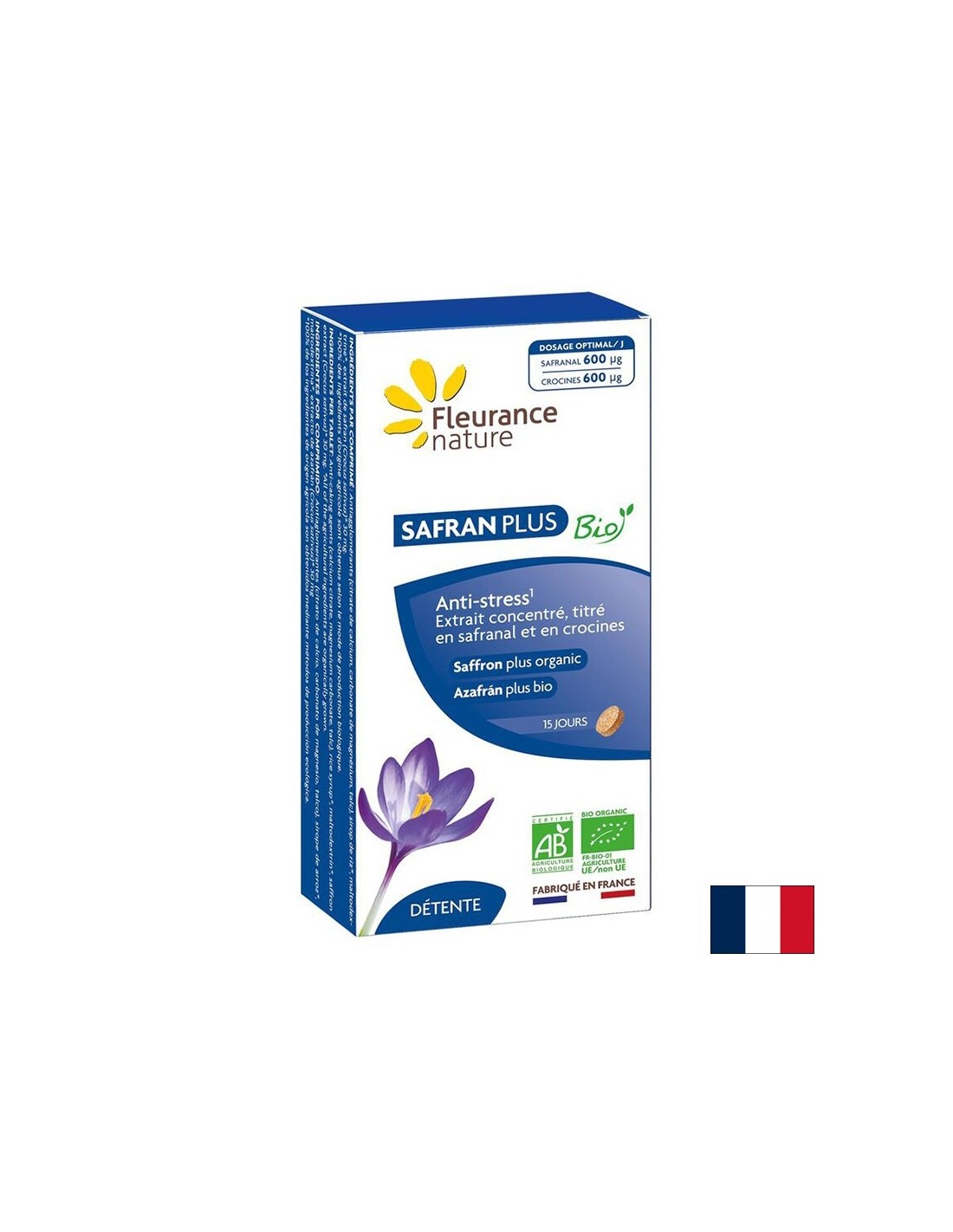 Stres i dobro raspoloženje - Šafran Bio, 30 mg x 15 tableta