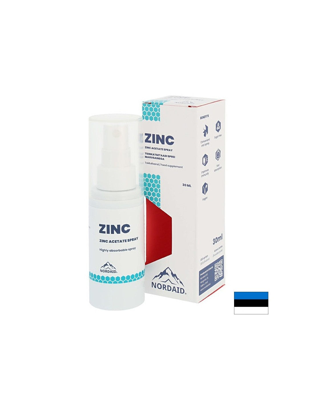 Imunitet - Cink (acetat), sprej s okusom mente 30 ml/200 raspršivanja <tc>Nordaid</tc>