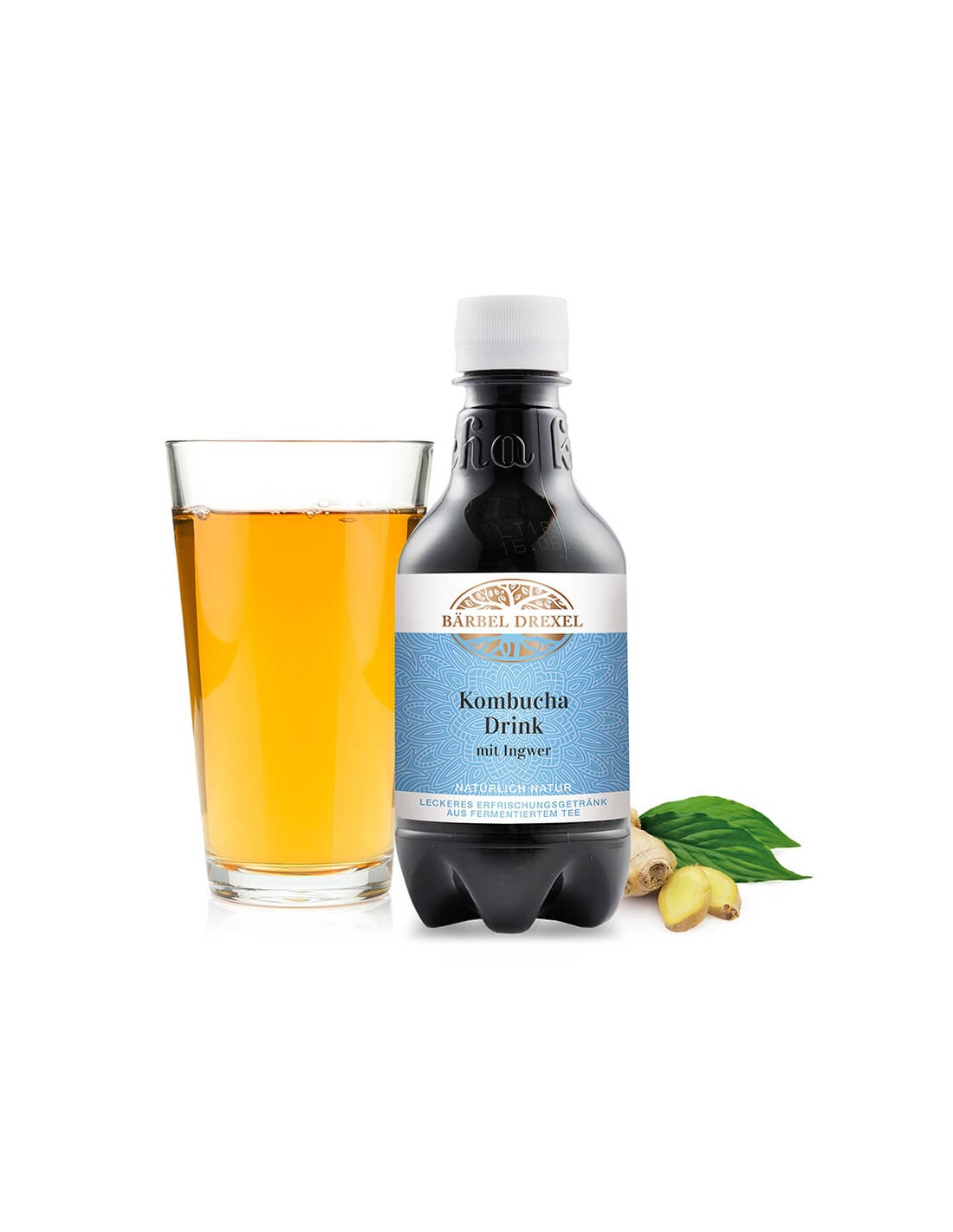 Kombucha i sok od đumbira - Zdravlje za želudac, jetru i kardiovaskularni sustav, 330 ml.