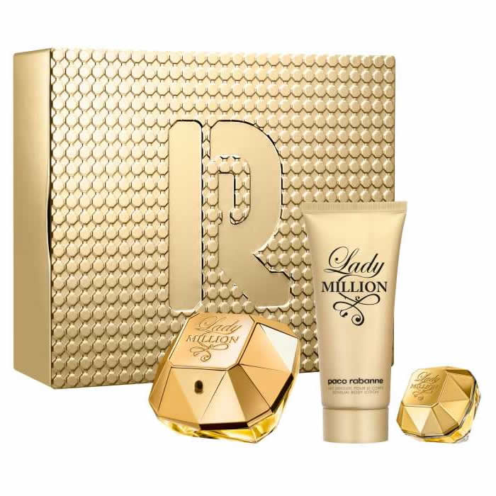 <tc>PACO RABANNE</tc> Lady Million Eau De Parfum Spray 80ml set 3 komada