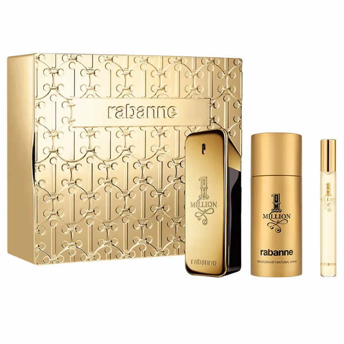 <tc>PACO RABANNE</tc> 1 Million Eau De Toilette Spray 100 ml set od 3 komada