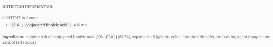 Cla | Konjugirana linoleinska kiselina - 90 softgels