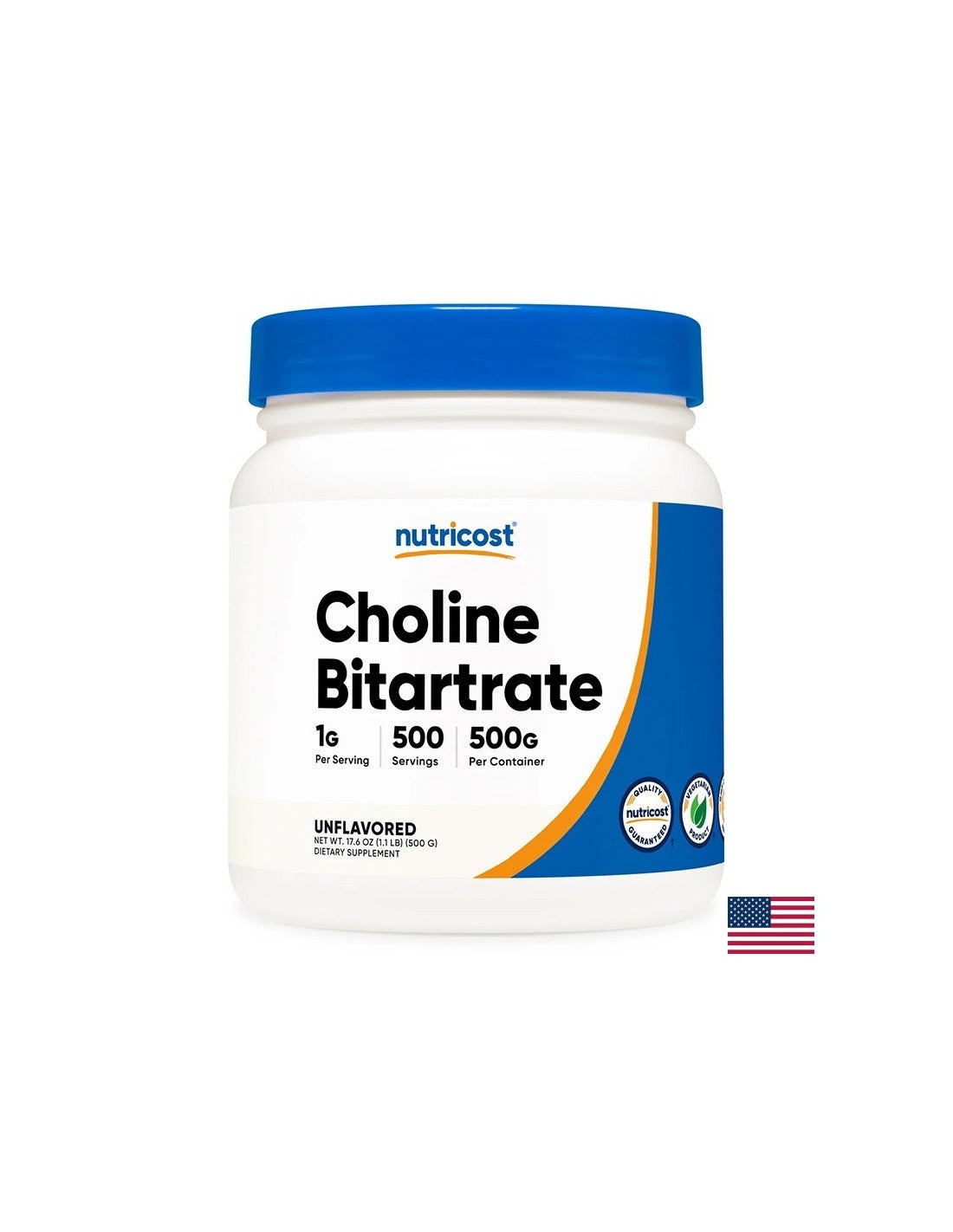 Funkcija mozga - Kolin bitartrat (Vitamin B4), 500 g praha