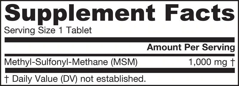MSM 1000 mg - 120 tableta
