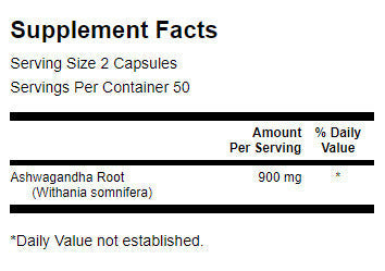 Ashwagandha korijen 450 mg - 100 kapsula