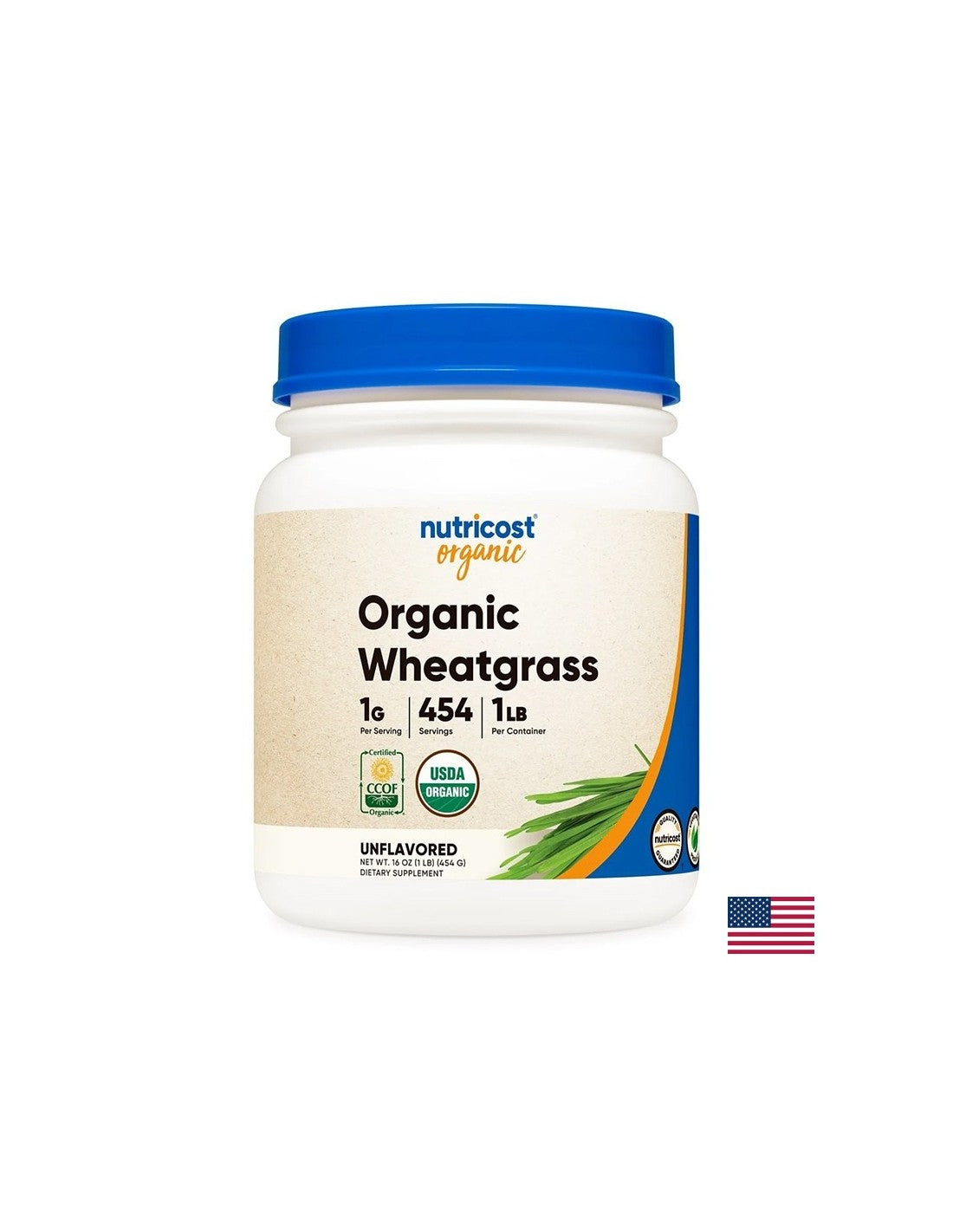 Detox - Pšenična trava Organic, 454 g praha