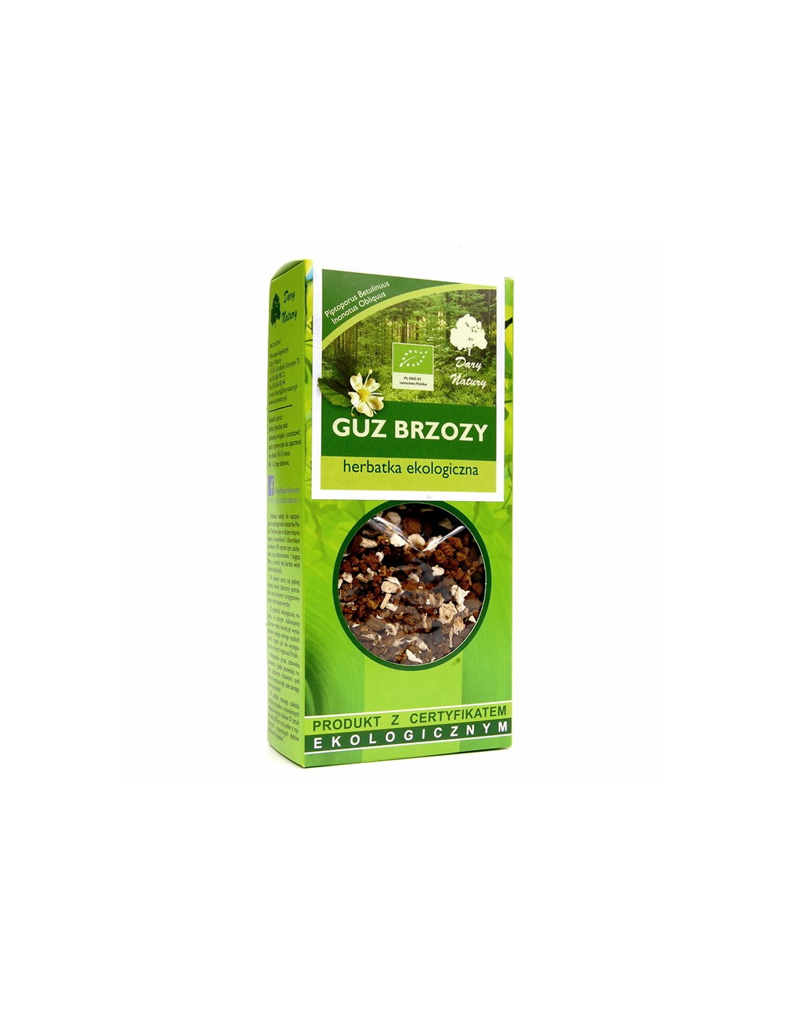 Bio čaga gljiva i prah breze, 50 g <tc>Dary Natury</tc>