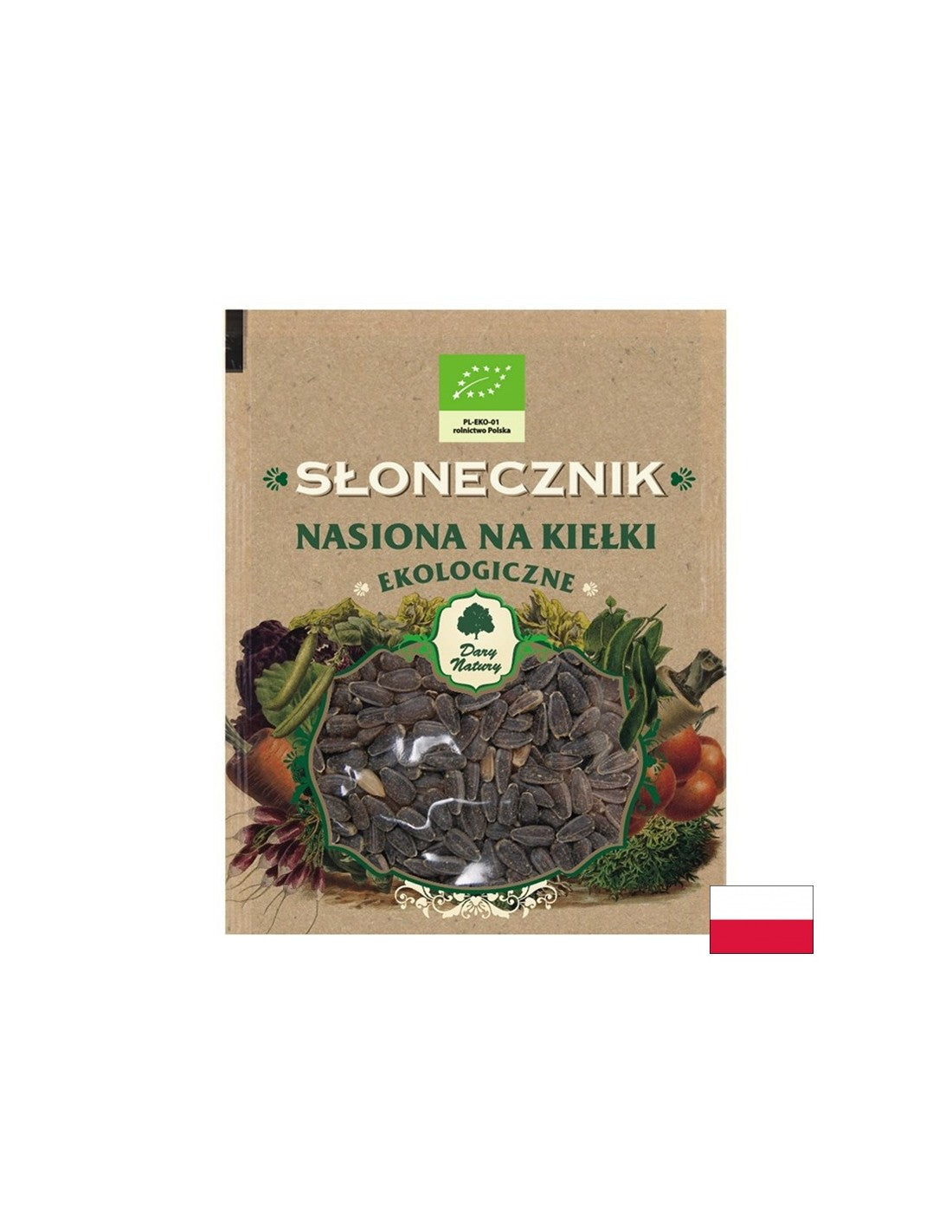 Suncokretove - Organske sjemenke za klice, 50 g <tc>Dary Natury</tc>
