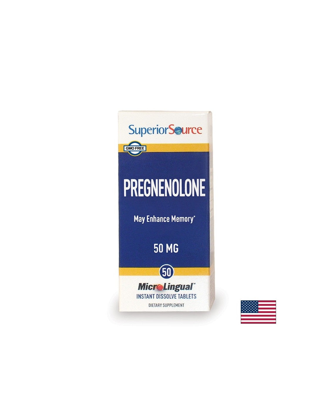 Pamćenje i koncentracija - Pregnenolon, 50 mg x 50 sublingvalnih tableta <tc>Superior Source</tc>
